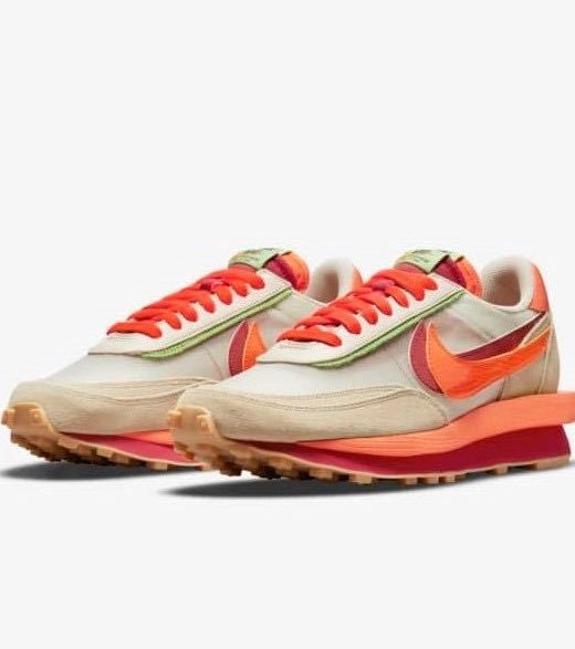 新品 送料込 NIKE×SACAI×CLOT LD WAFFLE 'ORANGE BLAZE' 28cm/US10 ナイキ×サカイ×クロット ワッフル オレンジ エディソン・チャン