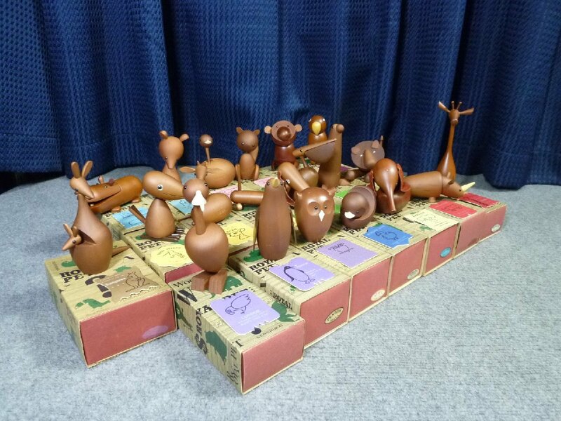 ▲ 千趣会 ROYAL PET ロイヤルペット Wood Animal ウッドアニマル 全20種 箱付き 木製 玩具 ▲