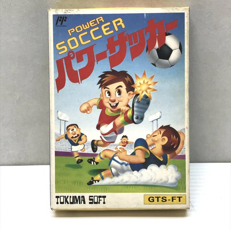 ★中古品★TOKUMA SOFT 徳間書店 ファミコンソフト パワーサッカー
