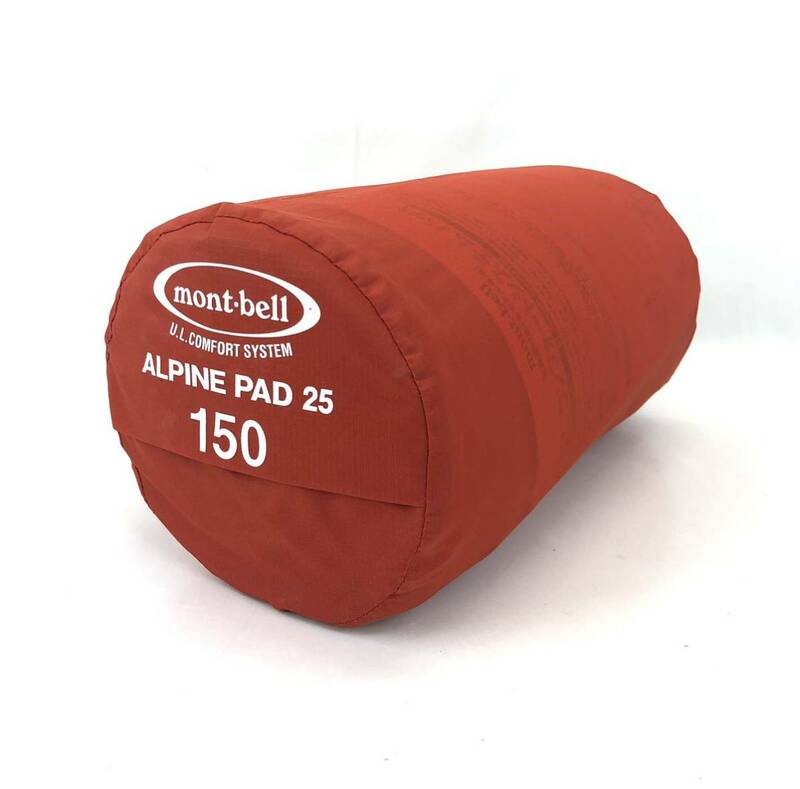美品 モンベル コンフォートシステム アルパインパッド25 FC2624 寝袋マット サイズ 150 レッド 赤 ALPINE PAD ALPINE PAD mont-bell