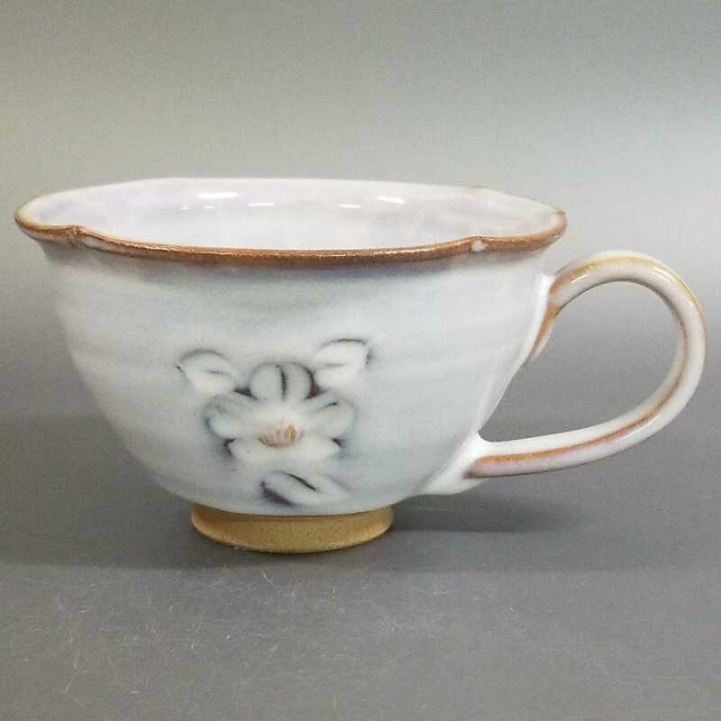 米48）萩焼　泰山窯　コーヒーカップ　珈琲器　未使用新品　同梱歓迎