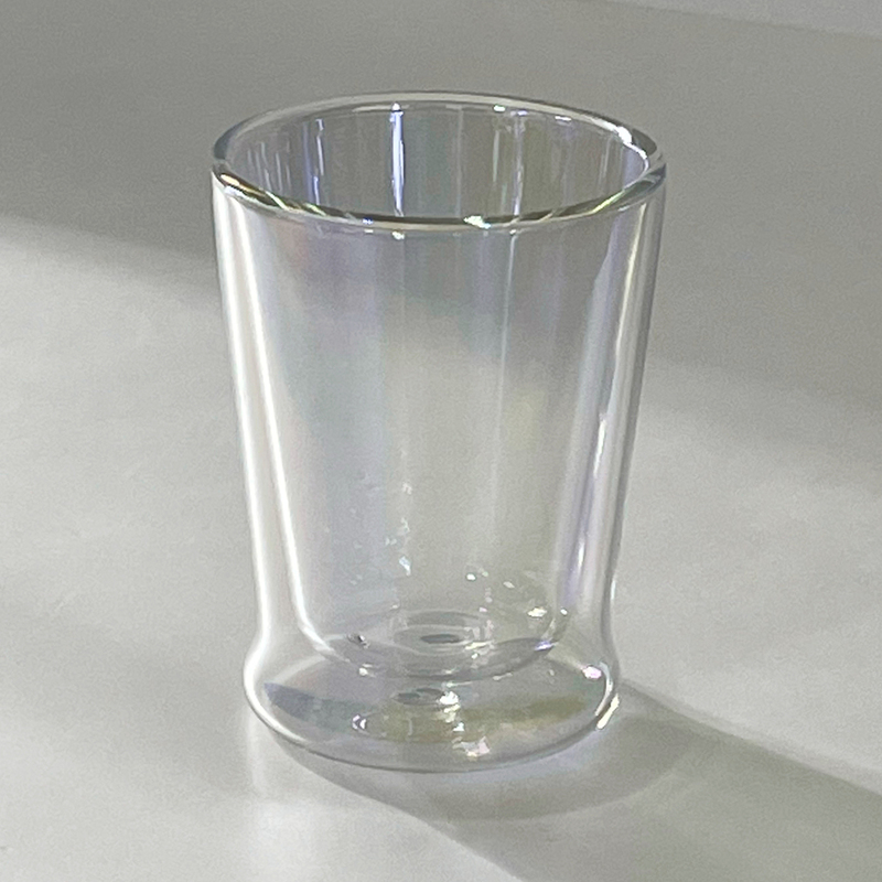 ☆ ラスター 耐熱ガラス コップ 二重 通販 二重グラス ガラスコップ おしゃれ かわいい 色付き 耐熱グラス 電子レンジ対応 耐熱二層ガラス