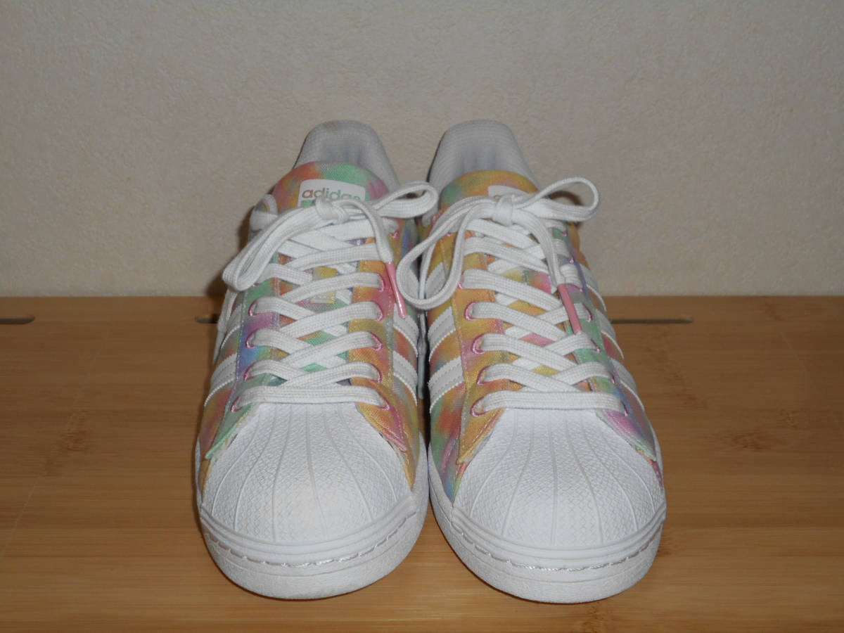 adidas アディダス　ウィメンズ 　スーパースター スニーカー　タイダイ　 FY1268　マルチカラー　サイズ２７ｃｍ　（３E　タハ