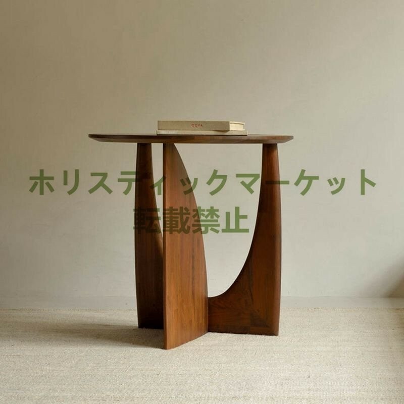 人気新品 サイドテーブル アーチテーブル 円型 シンプル 木製 北欧風 リビングサイドテーブル ナチュラル インテリア おしゃれ A189