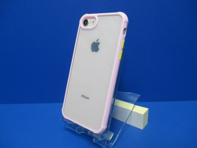 iPhoneSE3 (第3世代) iPhoneSE2(第2世代) iPhone8 7(4.7インチ) シンプル ケース クリアー ピンク ストラップホール
