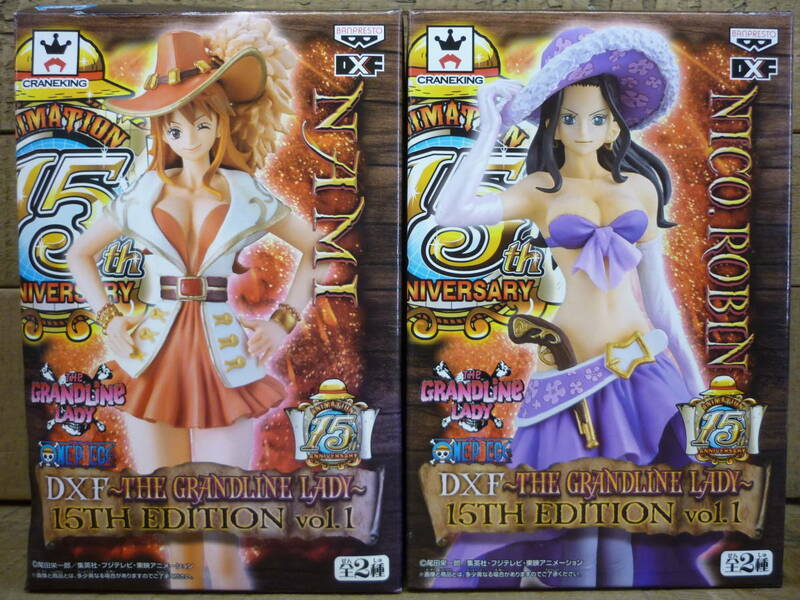 未開封品 ONE PIECE DXF ～THE GRANDLINE LADY～ 15TH EDITION ２点セット NAMI ナミ NICO.ROBIN ニコ・ロビン F13894