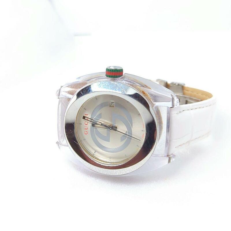 【正規稼働】グッチ QZ 137.1 シンク デイト メンズ 腕時計
