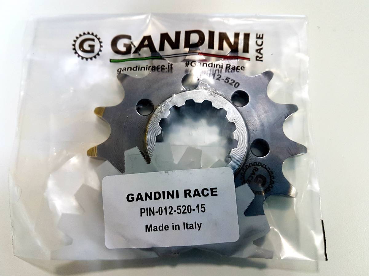GANDINI RACE フロントスプロケット 012-520 MT-07,XSR700,FZ8,MT-09,XSR900,MT-10,YZF-R1