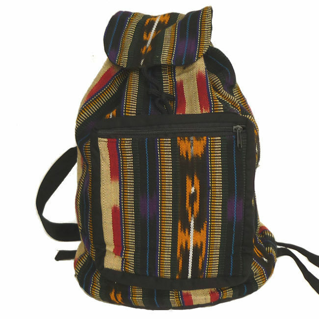 グアテマラ GU-027-05 ディバッグ バッグ 民族織物 伝統織物 手織り 絣染 綺麗 リュックサック 綿 フォルクローレ衣装 アウトレット