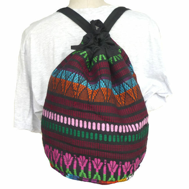 グアテマラ GU-024-04 ディバッグ バッグ 民族織物 伝統織物 手織り リュック 子供用 リュックサック 綿 フォルクローレ衣装 アウトレット