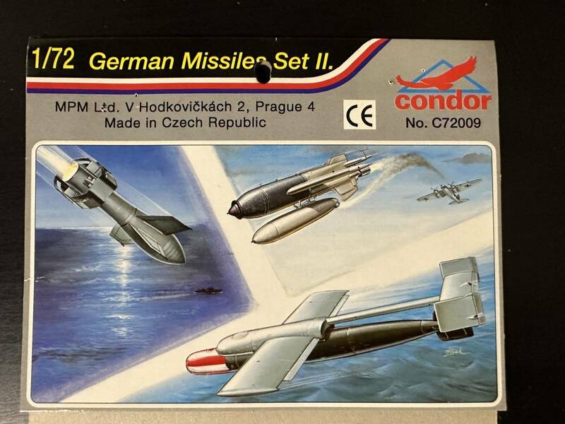 【新品・未組立】「German Missiles SetⅡ」　condor(コンドル)　1/72スケール
