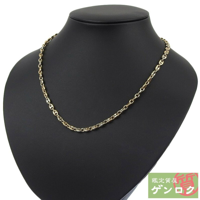 【中古】CARTIER カルティエ ネックレス 750 K18YG コンビカラー ヴィンテージ レディース【質屋】【代引き手数料無料】