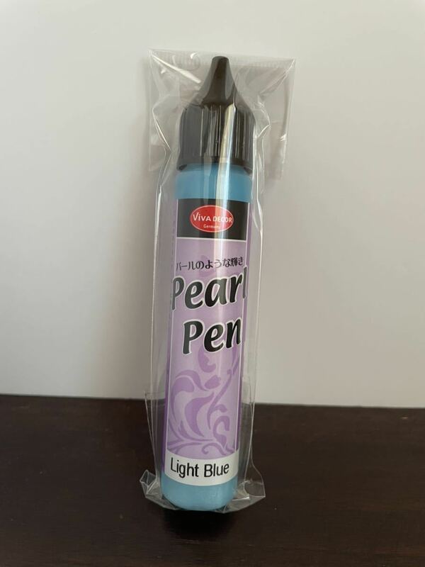 Viva Decor Pearl Pen ライトブルー LITE BLUE 25ml 呉竹 ビバ・デコール パールペン ペーパークラフト スクラップブッキングペーパー