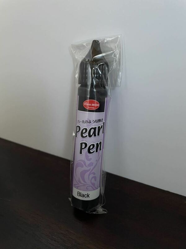 Viva Decor Pearl Pen 黒 BLACK ブラック 25ml 呉竹 ビバ・デコール パールペン ペーパークラフト スクラップブッキングペーパー