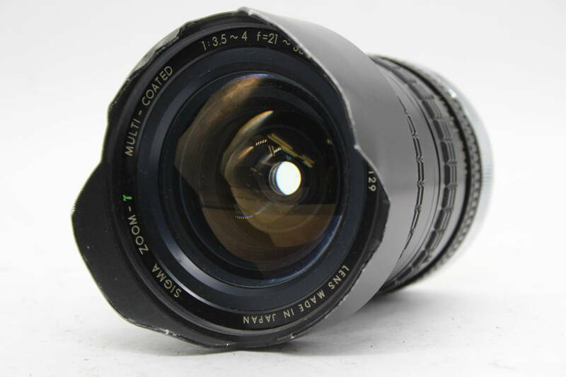【返品保証】 シグマ Sigma Zoom-T Multi-Coated 21-35mm F3.5-4 キャノンマウント レンズ C9560