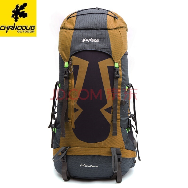 ★CHANODUG OUTDOOR★60Ｌ★バックパック★キャンピングバッグ★トレッキングバッグ★登山リュック★アウトドア★大容量★イエロー★６