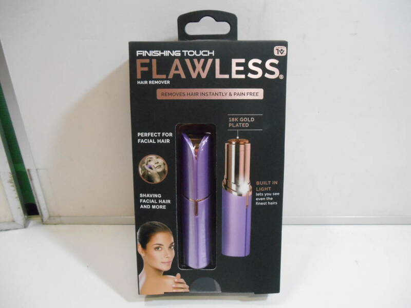 ZH5672【未使用/未開封】フローレンス FINIISHING TOUCH FLAQLESS HAIR REMOVER ラベンダー うぶ毛シェービング テレビショッピング研究所