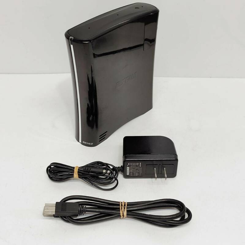 ●動作品 バッファロー HD-HX1.0TU3 外付けハードディスク BUFFALO ブラック ポータブル HDD パソコン周辺機器 S2186