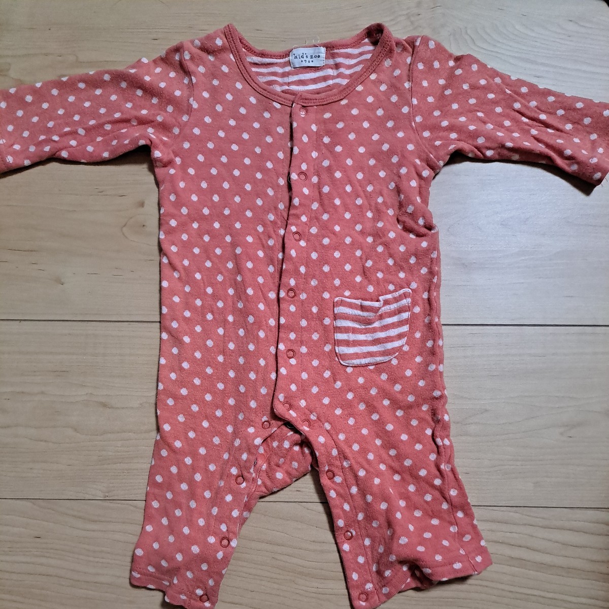 kid's zoo 長袖　ロンパース　70　ベビー服　キッズズー拍卖