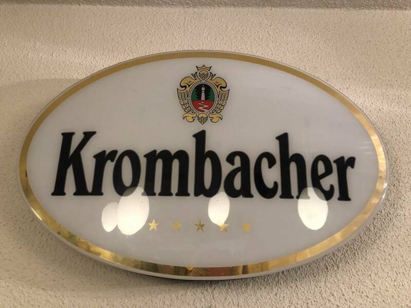 超希少●大型看板●Krombacher●クロムバッハ●ドイツ●壁掛看板●世田谷ベース、アメリカン雑貨好きの方に！