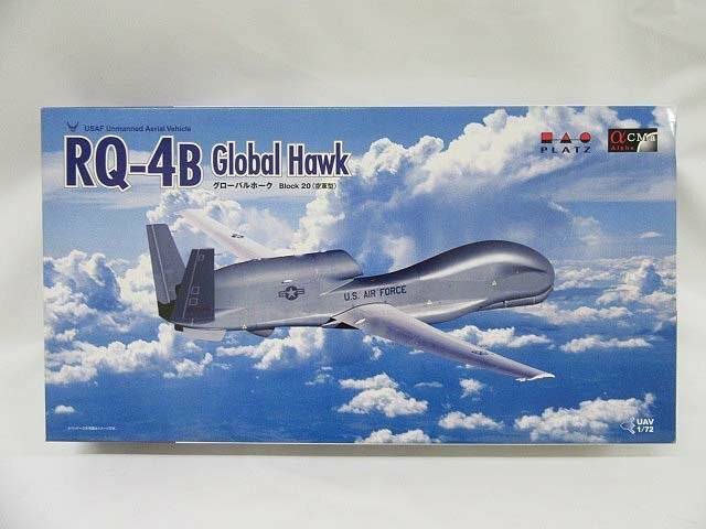 【未組立】プラッツ 1/72スケール プラモデル アメリカ空軍 無人偵察機 RQ-4B グローバルホーク(空軍型)