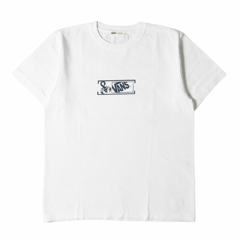 F.C.Real Bristol エフシーレアルブリストル VANS バンズ コラボロゴ クルーネック 半袖 Tシャツ CAMOUFLAGE TEE 15SS ホワイト M コラボ