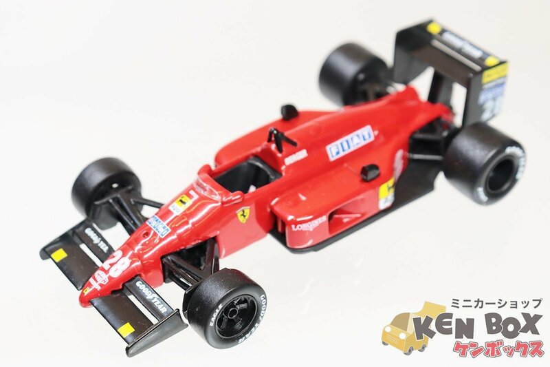 S=1/43 FERRARI F1 87 フェラーリレーシングカー (FIAT/GOODYEAR) (#28) 箱無 ジャンク品扱い タイヤ少汚れ 現状渡し