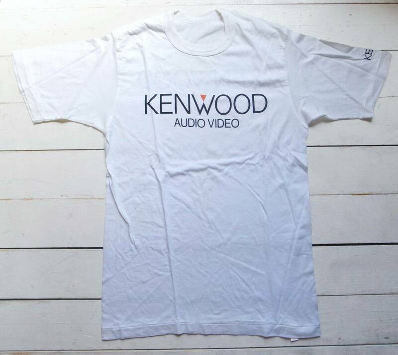 90's KENWOOD ケンウッド 企業ロゴ Tシャツ 白 企業T