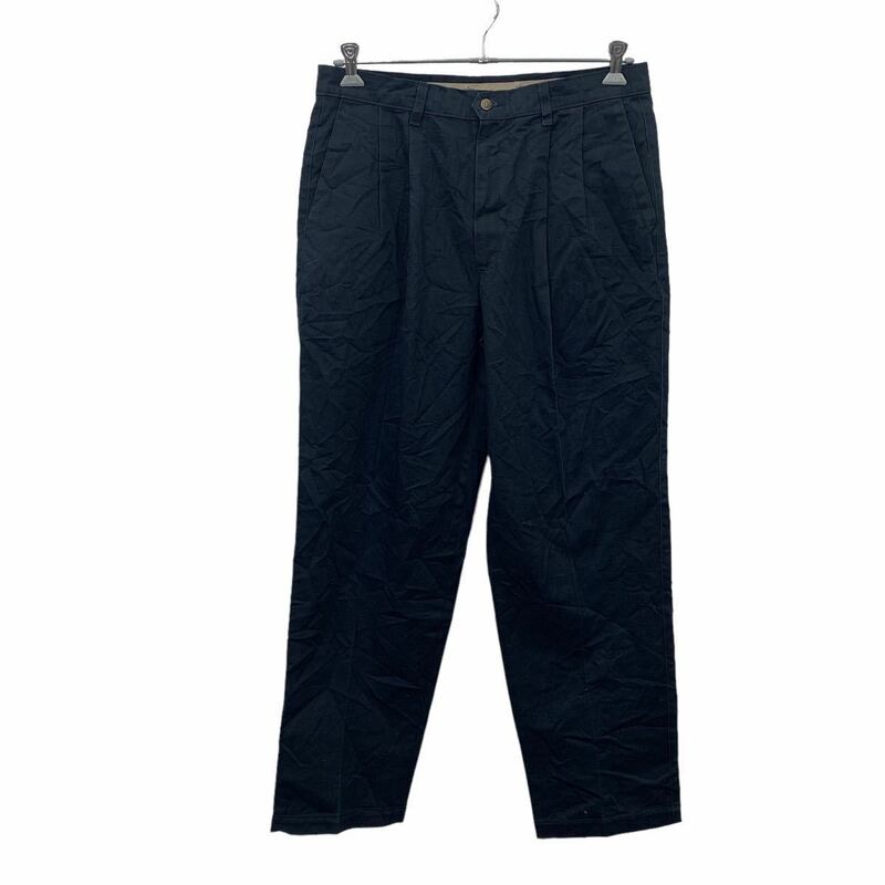 DOCKERS チノパンツ W35 ドッカーズ ブラック ダブルタック 古着卸 アメリカ仕入 2308-322