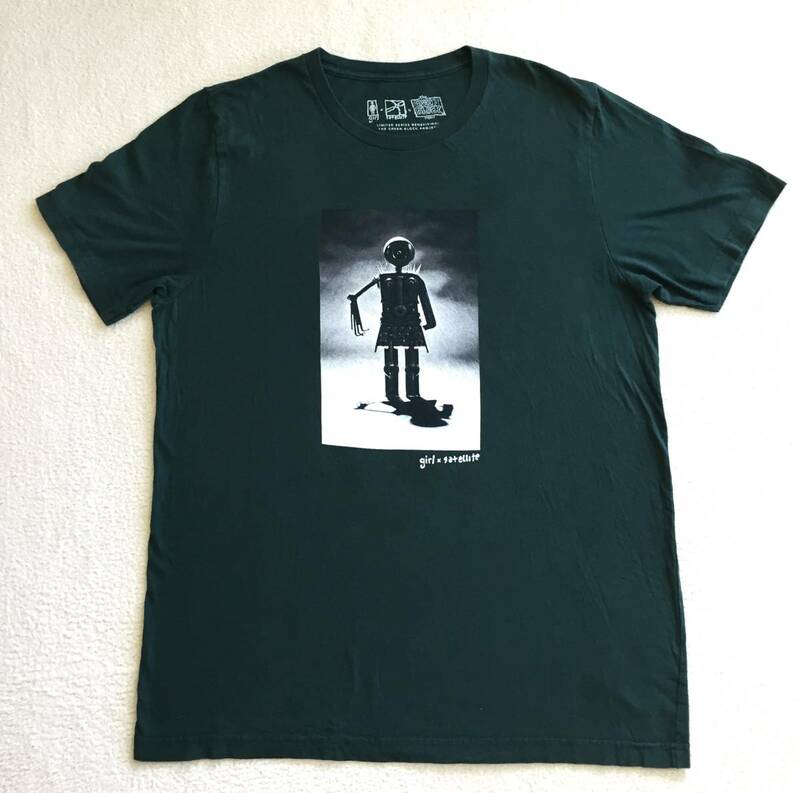 ◆ビンテージ Girl skateboards x Satellite The Green Block project Tシャツ ガール スケートボード Andy Howell 検 New Deal