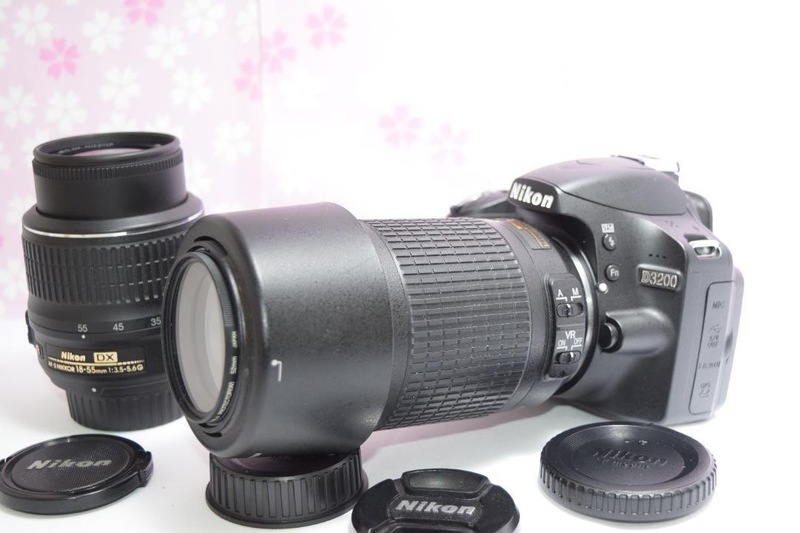 カンタン撮影＆高画質Nikon ニコン D3200 一眼レフ ダブルレンズ
