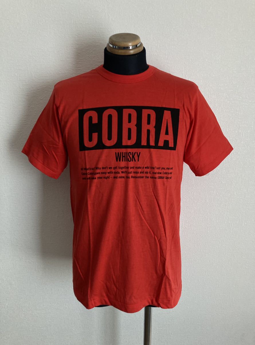 【COBRA】Tシャツ M相当 SUNTORY WHISKY 80s ノベルティ 未使用 非売品 ウイスキー