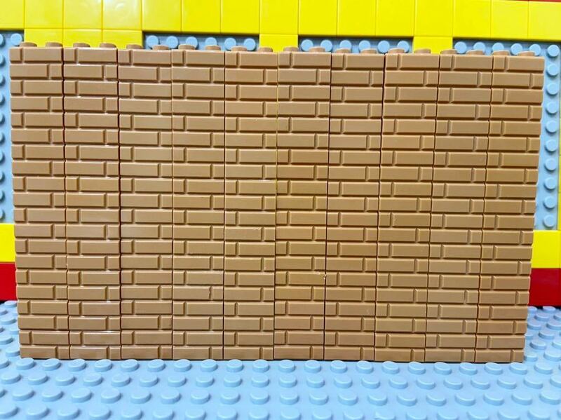 ☆レンガ☆ レゴ 建物パーツ １×２サイズ　大量100個 煉瓦 石 ブロック 壁 LEGO 家 ミディアムダークフレッシュ　B80805