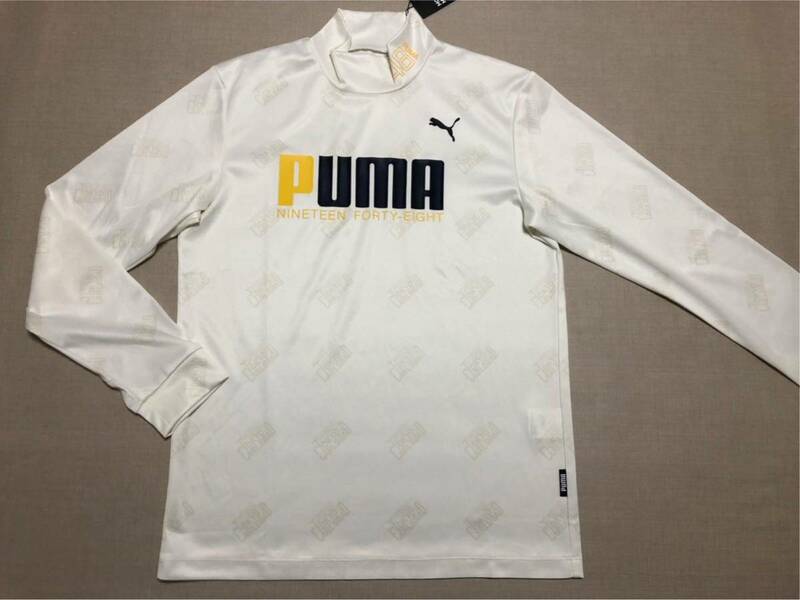 送料無料◆新品◆プーマ ゴルフ AOP 長袖 モックネックシャツ◆(M)◆539369-04◆PUMA GOLF