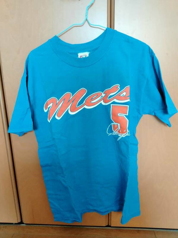 新庄剛志　5　ニューヨークメッツ NEWYORK METS　tシャツ　サイズM