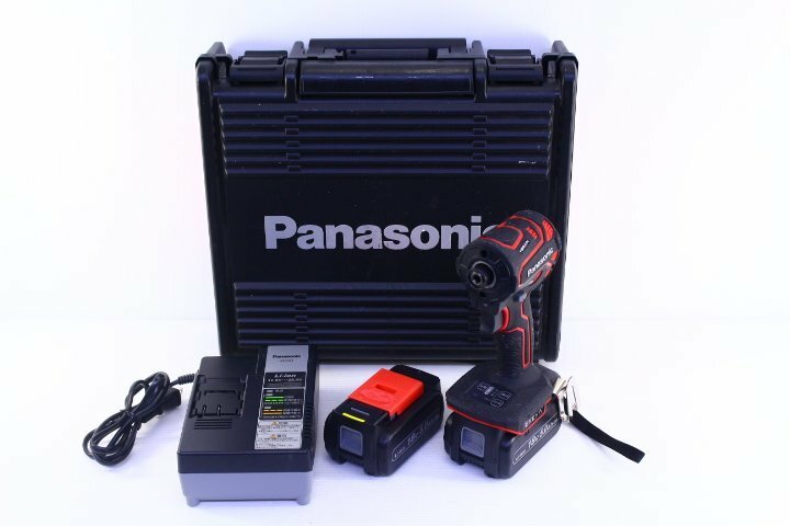 ●Panasonic パナソニック EZ1PD1 充電インパクトドライバー 14.4V 18V 穴あけ ネジ締め 電動工具 付属品あり ケース付き【10866364】
