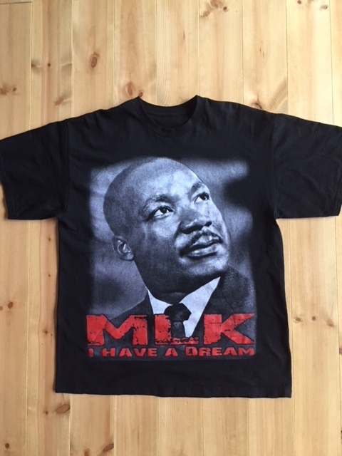 90's UNKNOWN Vintage S/S T-Shirt Martin Luther King Jr./マーティンルーサーキングジュニア/キング牧師 / 黒人 公民権運動 マルコムX