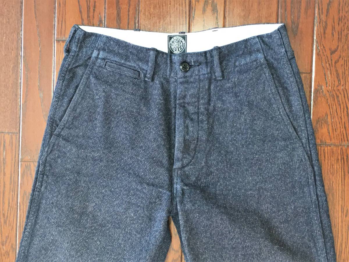 フーパーワークス ＨＯＯＰＥＲＷＯＲＫＳ ビンテージ調 ごま塩 パンツ ストレート ボタンフライ １００％コットン 日本製