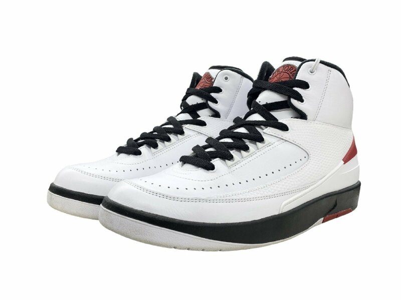 NIKE(ナイキ) AIR JORDAN 2 OG CHICAGO エアジョーダン 2 オージー シカゴ スニーカー 27cm US9 ホワイト レッド メンズ/025