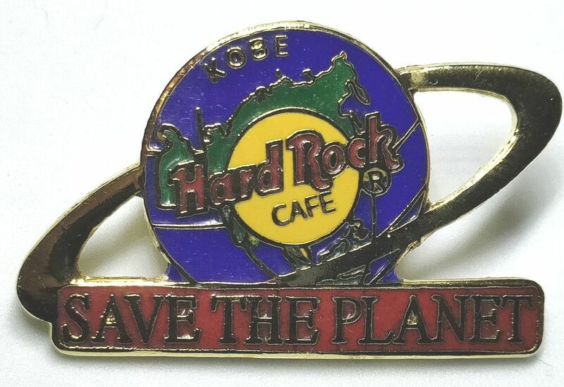 ピンズ　ハードロックカフェ 神戸　セーブ・ザ・プラネット　地球　HARD ROCK CAFE KOBE SAVE THE PLANET PIN ピンバッジ ピンバッチ