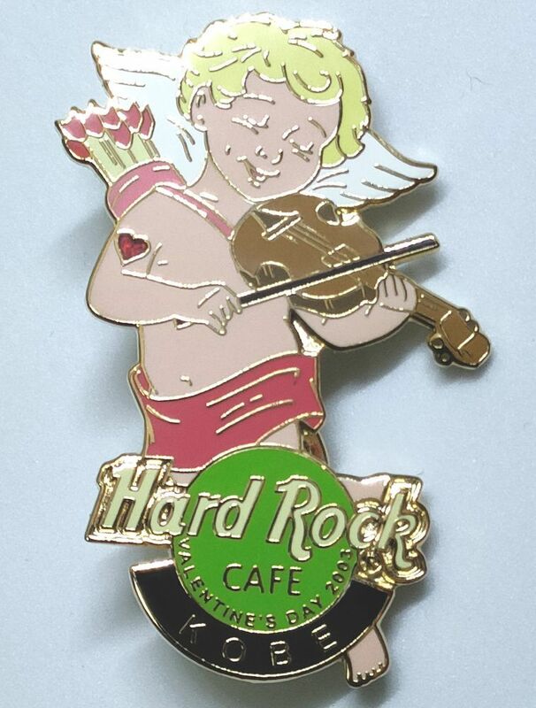 ピンズ　ハードロックカフェ 神戸　バレンタインデー 2003 天使　HARD ROCK CAFE KOBE VALENTINE’S DAY PIN ANGEL　ピンバッジ ピンバッチ