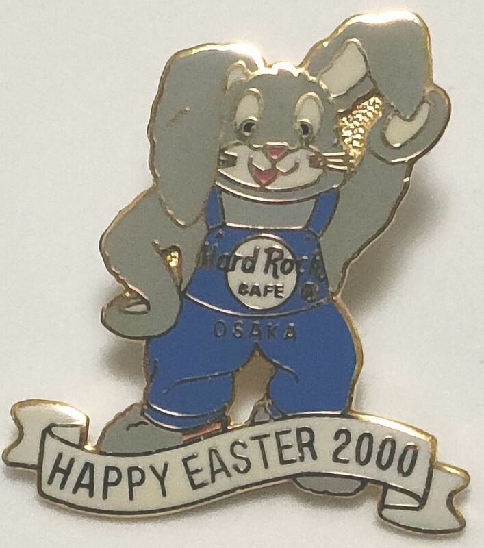 ピンズ　ハードロックカフェ 大阪　イースター ウサギ 2000　兎　HARD ROCK CAFE OSAKA　HAPPY EASTER RABBIT PIN　ピンバッジ ピンバッチ