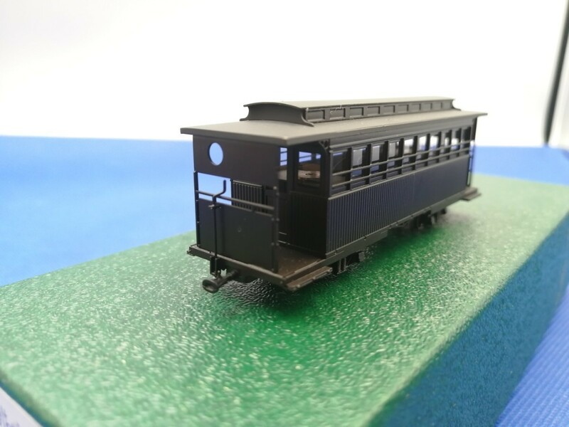 ★送料無料 即決有★ ワールド工芸 HOeゲージ 1/87 9mm HOナロー 中勢鉄道 キホハ24 ボギー客車 モーター付動力車仕様 塗装済完成品