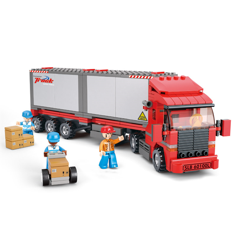 貨物トラック LEGO互換ブロック玩具　自動車 働く車