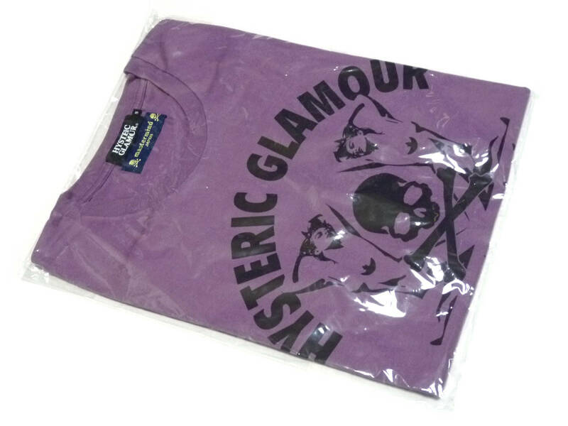 未使用 ヒステリック グラマー HYSTERIC GLAMOUR×mastermind JAPAN マスターマインド スカル ガール Tシャツ S 紫 パープル