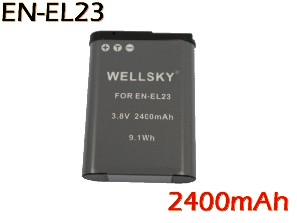 EN-EL23 互換バッテリー 2400mAh 純正充電器で充電可能 残量表示可能 純正品と同じよう使用可能 NIKON ニコン COOLPIX B700 MH-67P