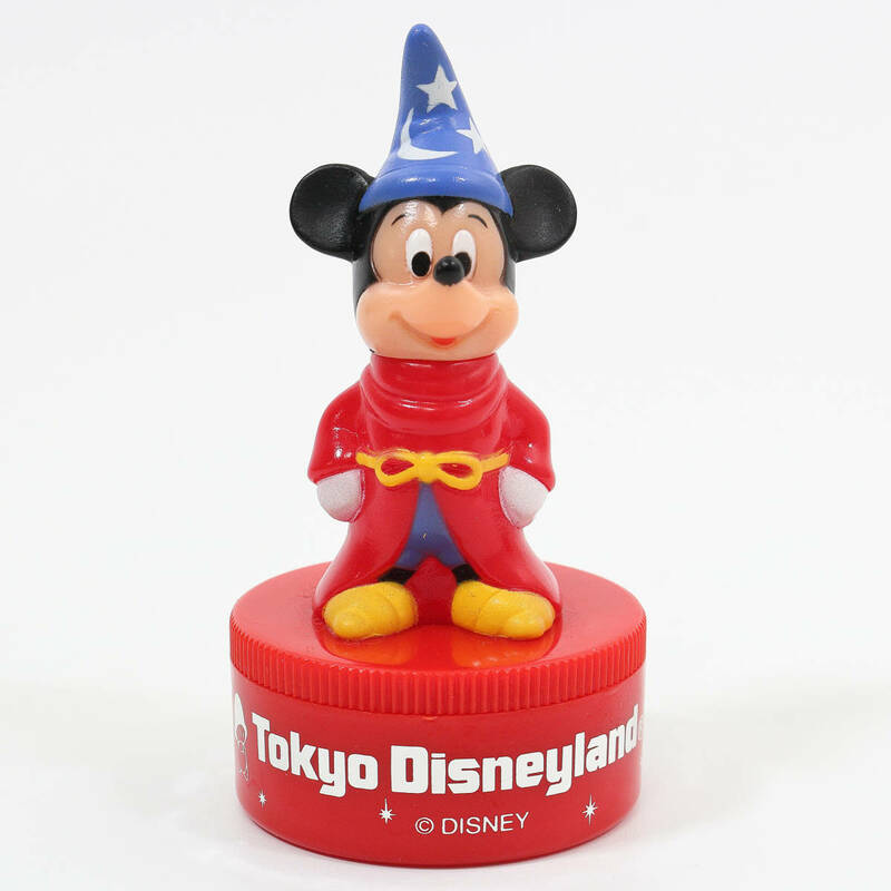 新品 未使用 初期 東京ディズニーランド 魔法使い ミッキーマウス 鉛筆削り ファンタジア ソーサラー Tokyo Disneyland ヴィンテージ 赤色