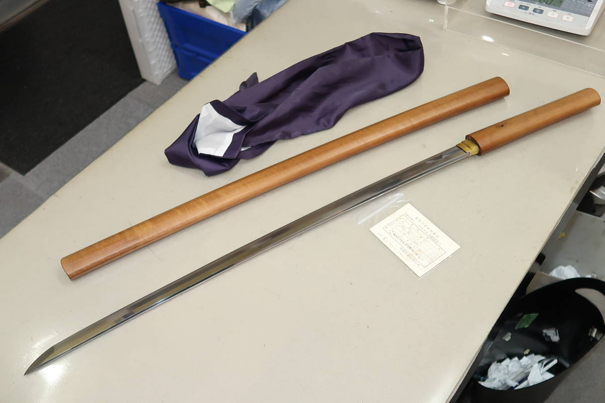 ■□豊州高田佳藤原貞行作 刀 68.9㎝ 日本刀 武具 在銘 登録証□■