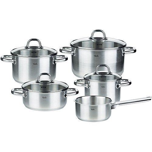 フィスラー Fissler 鍋 シルバー セット 両手4点 片手1点 33-118-05 新品未使用
