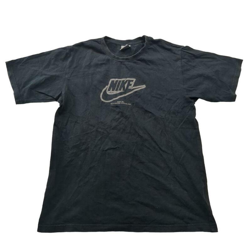 NIKE 半袖Ｔシャツ　センターロゴプリント　メンズＳ黒　c6